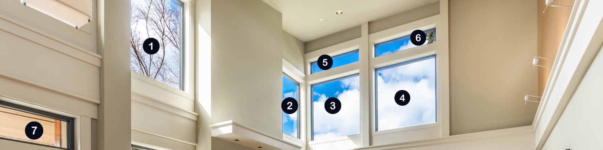 Architectural flat glass facade